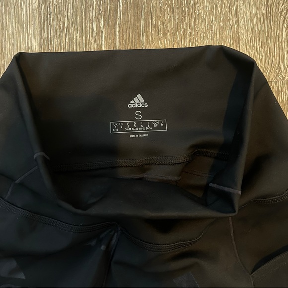 Adidas Womens Leggings with Logo Embroidery - Picture 3 of 3